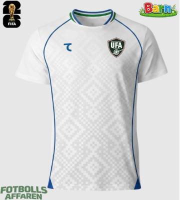 Uzbekistan Bortaställ Barn VM 2026 Kortärmad (+ Korta byxor)
